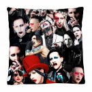 Marilyn Manson Photo Collage Pillowcase 3D