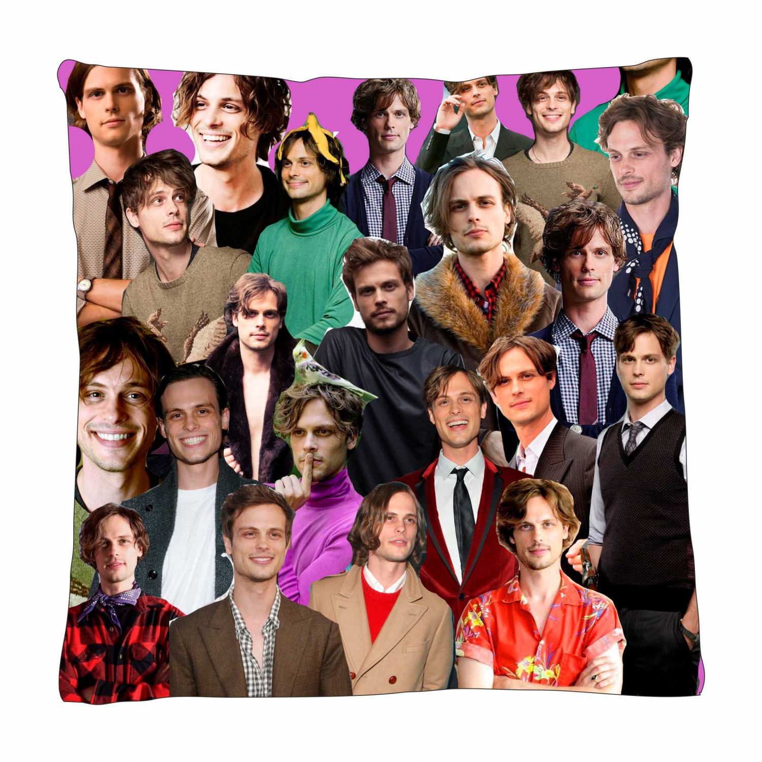 Matthew Gray Gubler Photo Collage Pillowcase 3D