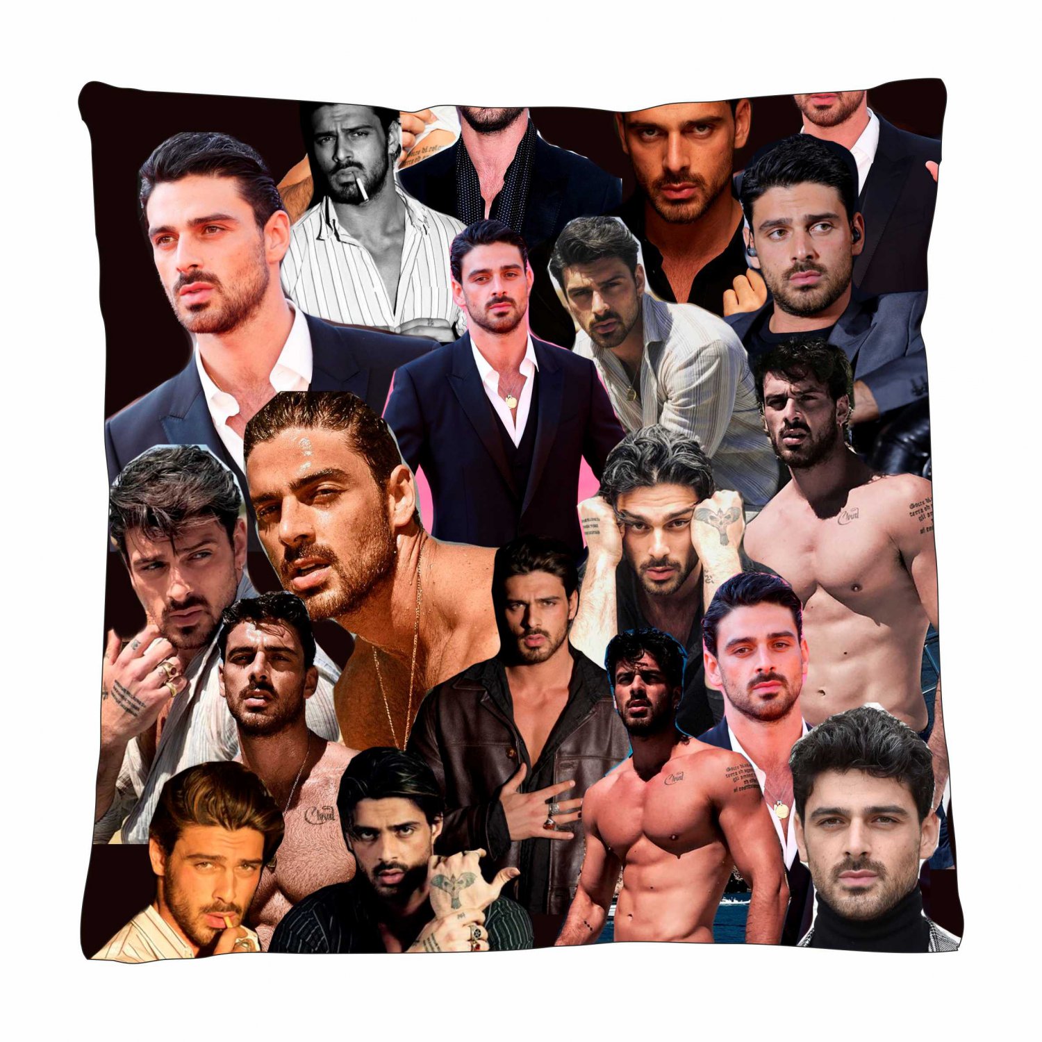 Michele Morrone Photo Collage Pillowcase 3D