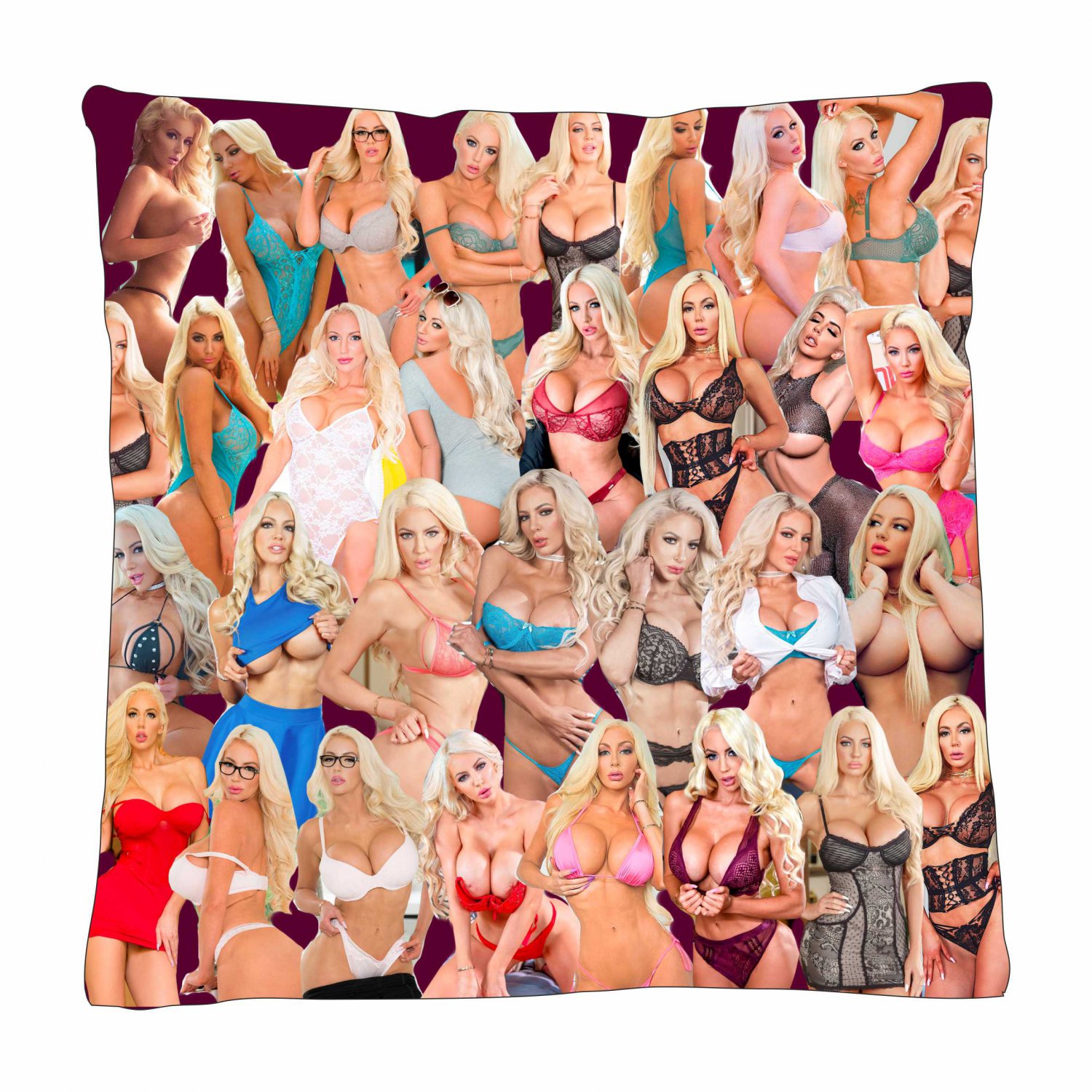Nicolette Shea Photo Collage Pillowcase 3D