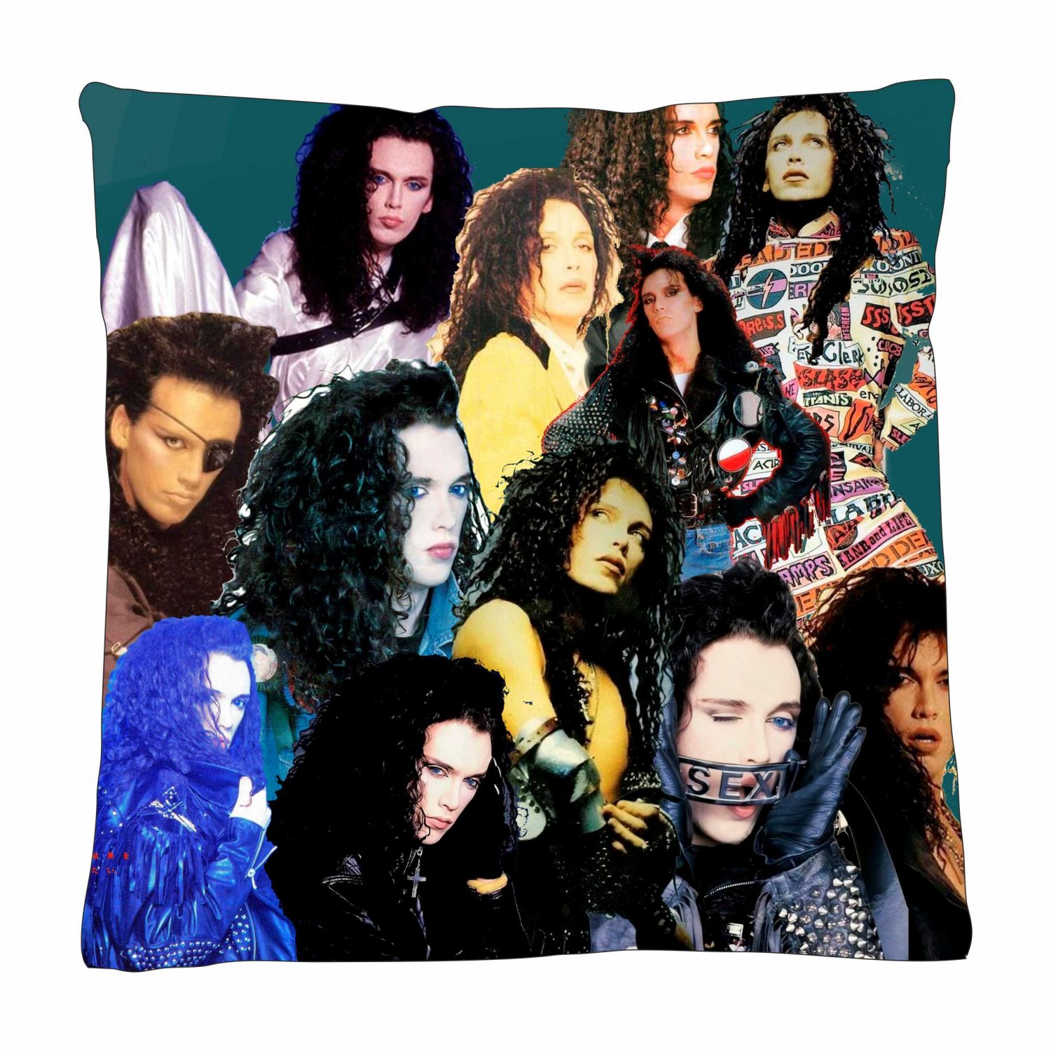 Pete Burns Photo Collage Pillowcase 3D