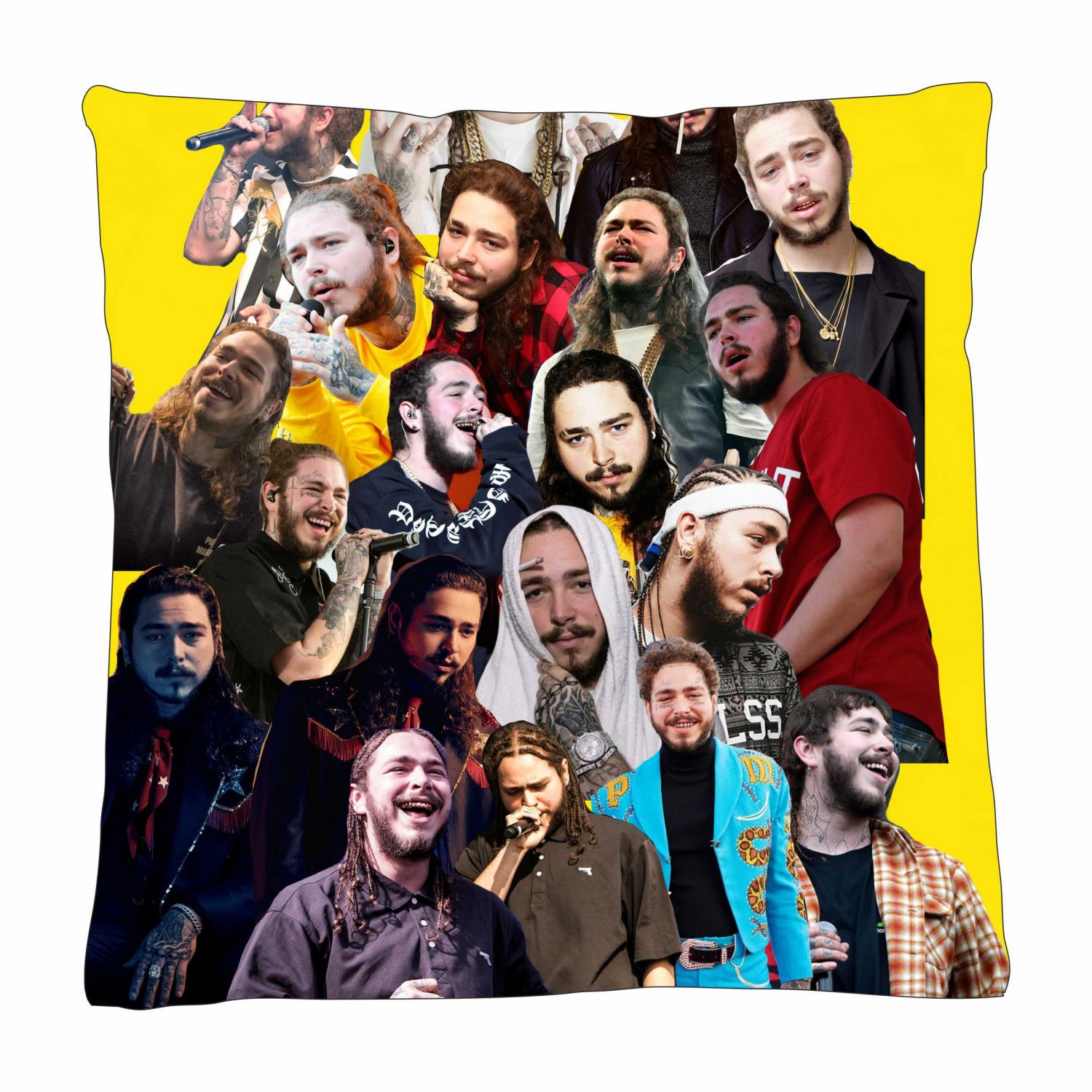 Post Malone Photo Collage Pillowcase 3D
