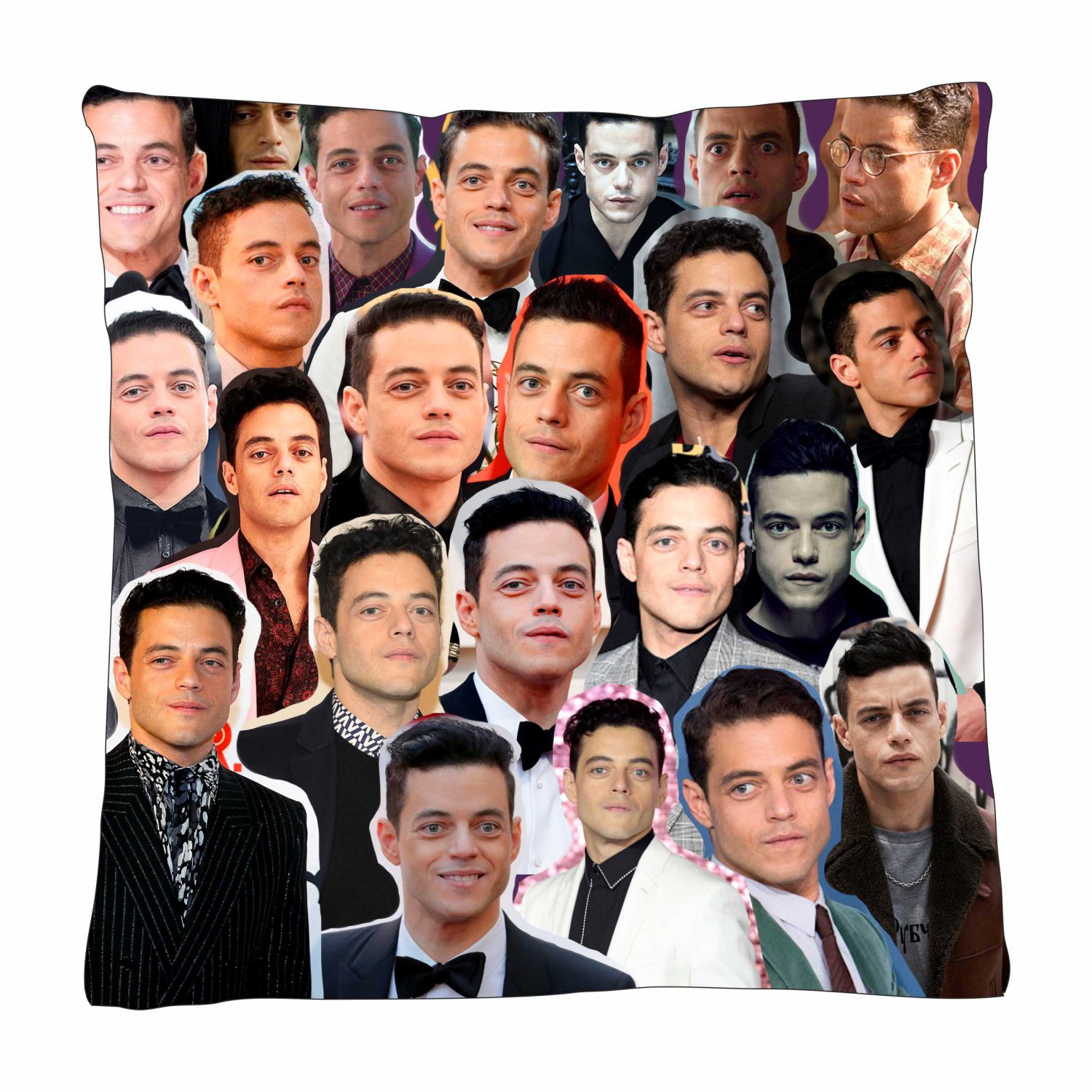 Rami Malek Photo Collage Pillowcase 3D
