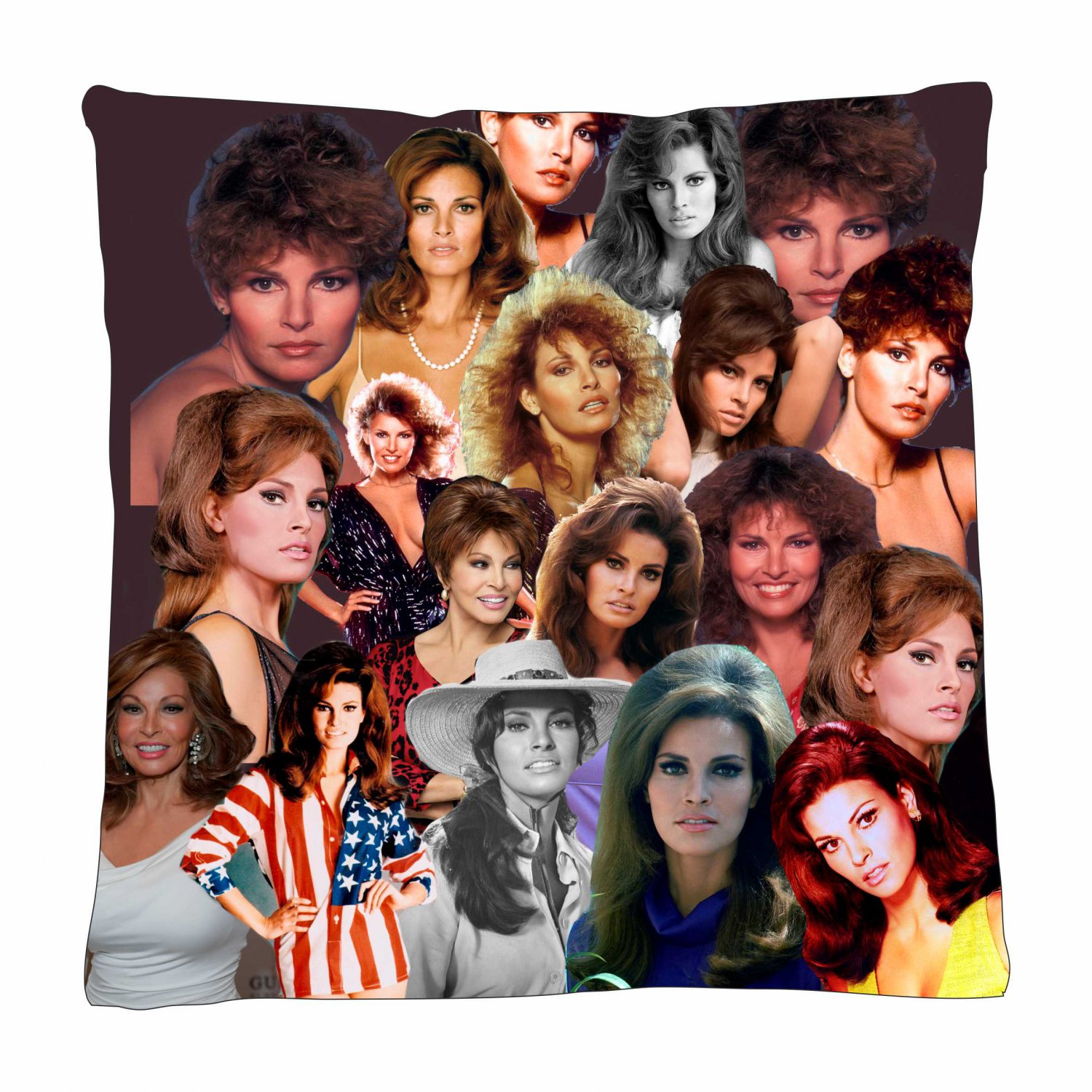 Raquel Welch Photo Collage Pillowcase 3D