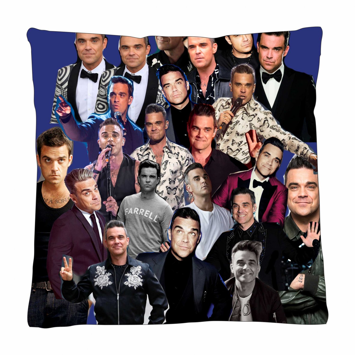ROBBIE WILLIAMS Photo Collage Pillowcase 3D