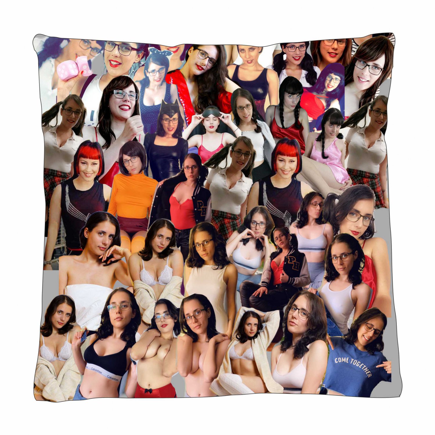 saffron bacchus Photo Collage Pillowcase 3D