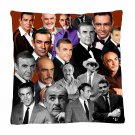 Sean Connery Photo Collage Pillowcase 3D