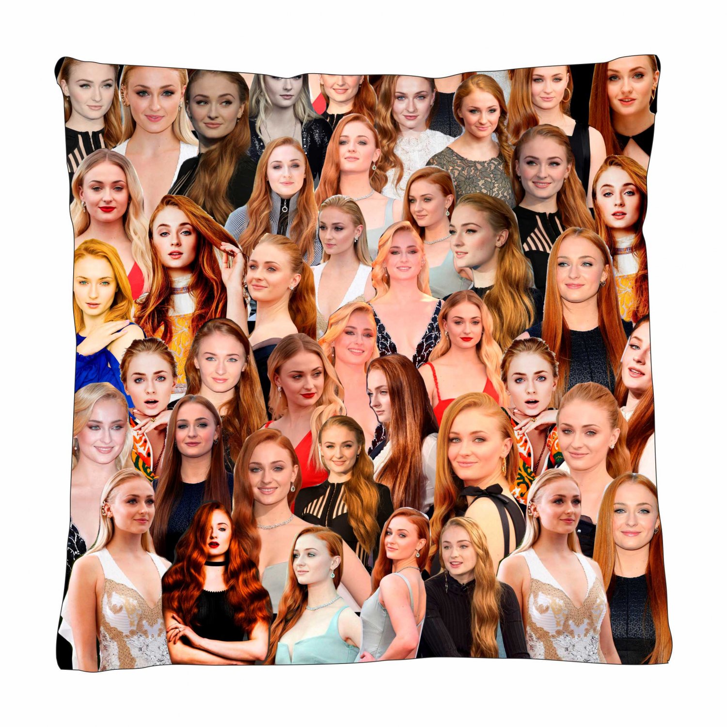 Sophie Turner Photo Collage Pillowcase 3D