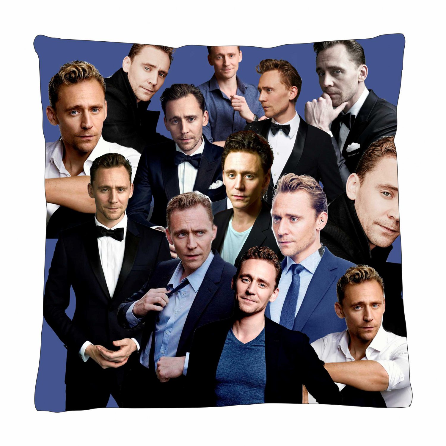 TOM HIDDLESTON Photo Collage Pillowcase 3D