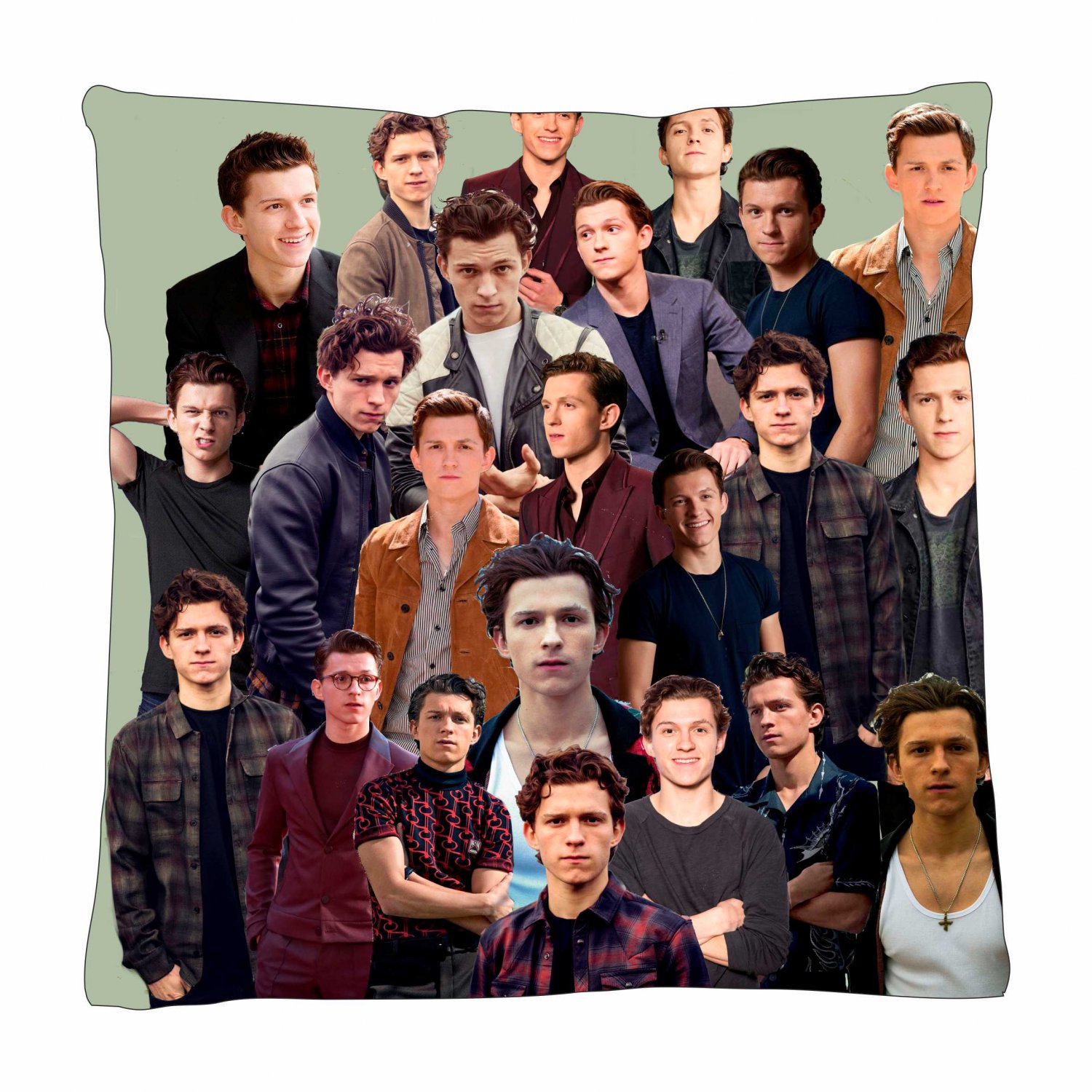 Tom Holland Photo Collage Pillowcase 3D