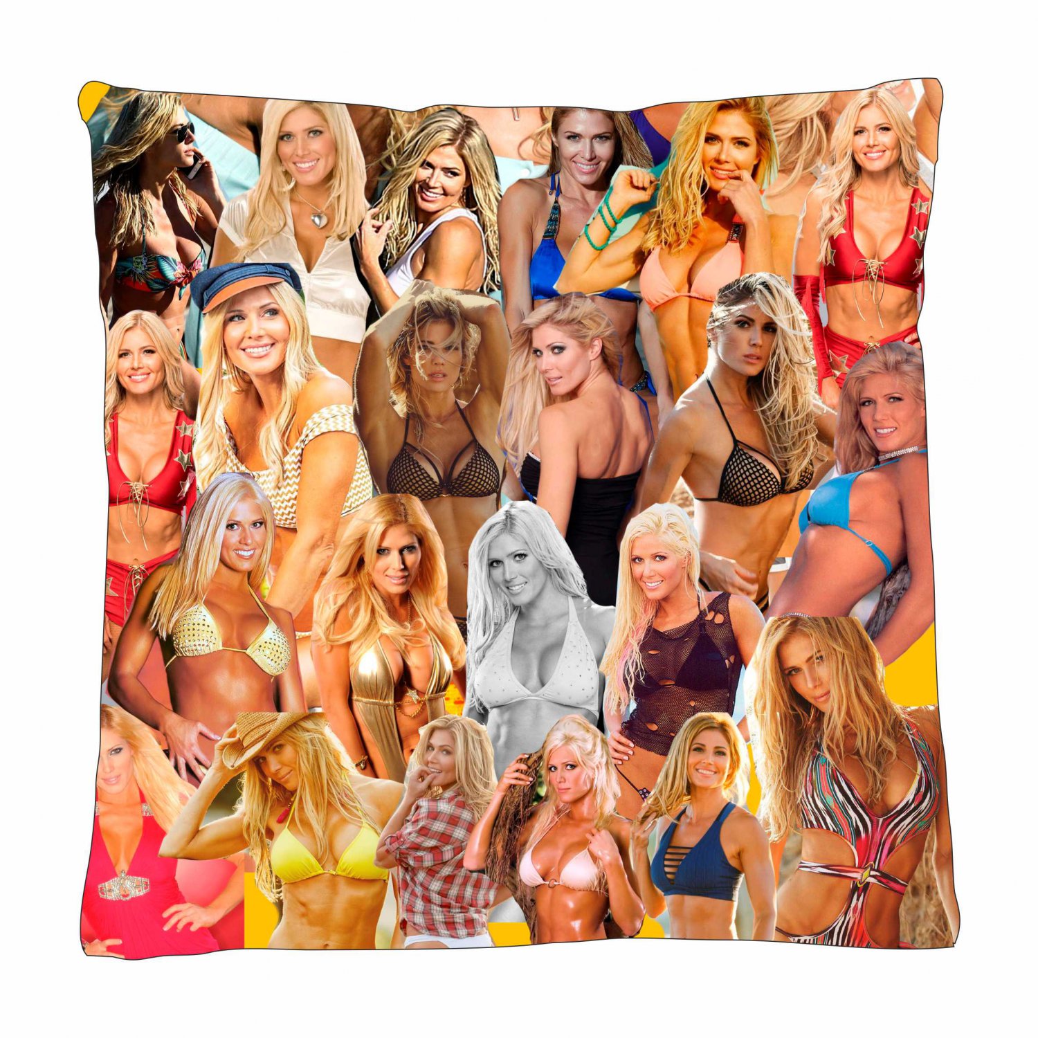 Torrie Wilson Photo Collage Pillowcase 3D