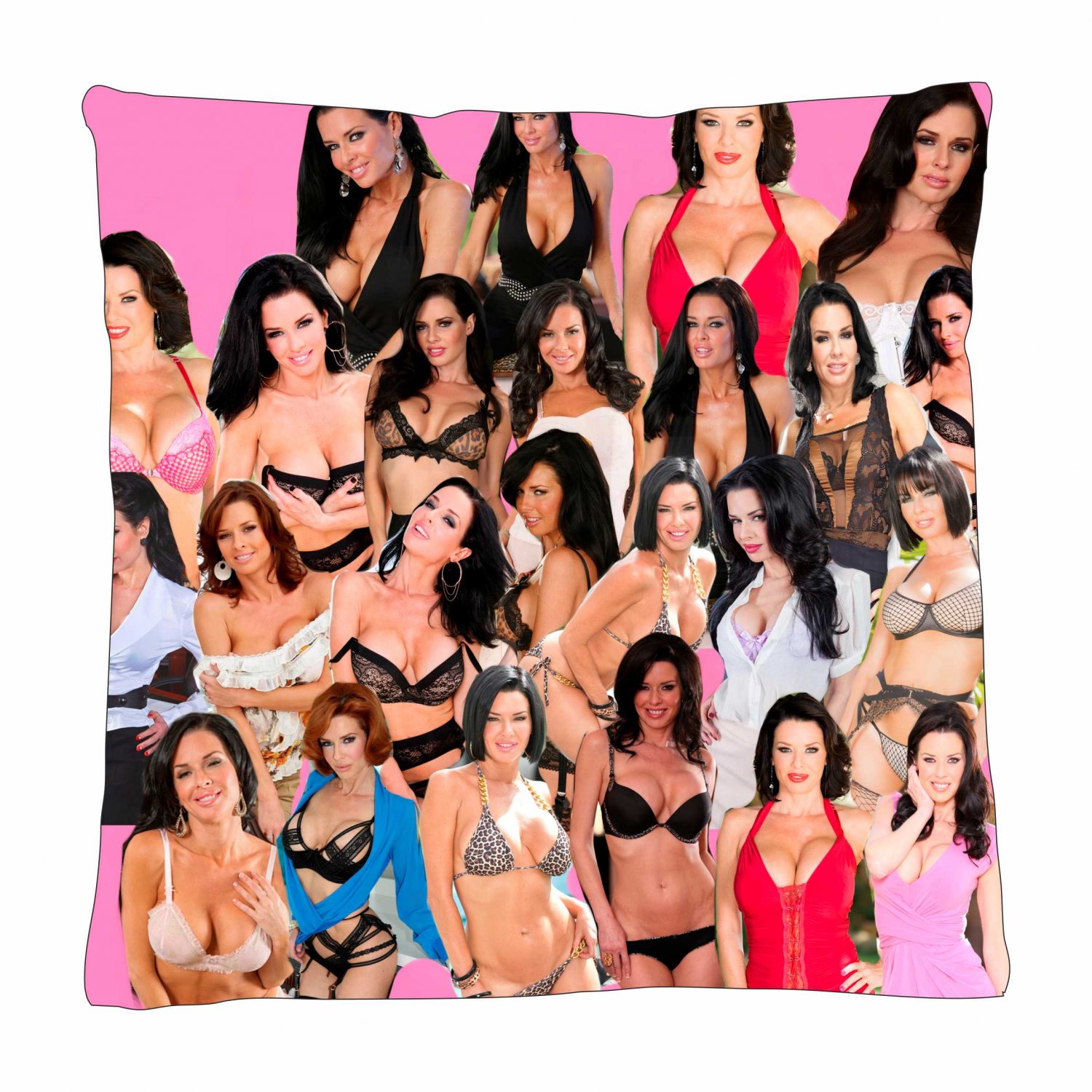 Veronica Avluv Photo Collage Pillowcase 3D