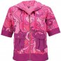 LUCKY BRAND JEANS PINK PURPLE WAVE SURF ZIP HOODIE SWEATSHIRT JACKET M NEW NWT