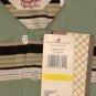 PENGUIN BY MUNSINGWEAR MENS PLAYBACK BUD GREEN STRIPE PIQUE POLO SHIRT M NEW NWT