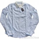 ABERCROMBIE & FITCH WOMENS JUDE BLUE STRIPE BUTTON DOWN OXFORD SHIRT M NEW NWT
