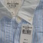 ABERCROMBIE & FITCH WOMENS JUDE BLUE STRIPE BUTTON DOWN OXFORD SHIRT M NEW NWT