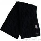 ABERCROMBIE & FITCH MENS NAVY BLUE CLASSIC CABLE KNIT ACRYLIC SCARF NEW NWT