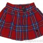 ABERCROMBIE & FITCH WOMENS BAILEY RED NAVY PLAID MINI SKIRT SZ L LARGE NEW NWT