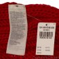 ABERCROMBIE & FITCH WOMENS RED CABLE KNIT POM POM WOOL MOOSE SCARF NEW NWT $58