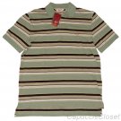 PENGUIN BY MUNSINGWEAR MENS PLAYBACK BUD GREEN STRIPE PIQUE POLO SHIRT S NEW NWT