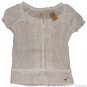 HOLLISTER CALIFORNIA WOODSON MOUNTAIN WHITE LACE EMBELLISHED SHIRT TOP S NEW NWT