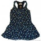 ABERCROMBIE & FITCH WOMENS JESSA NAVY FLORAL RUFFLED SUN MINI DRESS SZ L NEW NWT