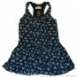 ABERCROMBIE & FITCH WOMENS JESSA NAVY FLORAL RUFFLED SUN MINI DRESS SZ L NEW NWT
