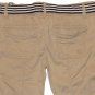 ABERCROMBIE & FITCH WOMENS KHAKI BELT CROPPED CARGO CAPRIS PANTS SZ 00 NEW NWT