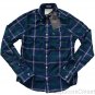 ABERCROMBIE & FITCH SILVER LAKE NAVY PLAID BUTTON DOWN OXFORD SHIRT SZ S NEW NWT