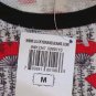 LUCKY BRAND JEANS WOMENS RED BLACK FAN PRINT ASIAN THERMAL SHIRT TOP M NWT $54
