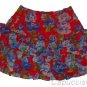 ABERCROMBIE & FITCH WOMENS STACY RED CUTE FLORAL TIERED RUFFLE MINI SKIRT M NWT