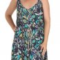 CALVIN KLEIN JEANS LAGOON BLUE DRAWSTRING RACERBACK TANK DRESS PETITE L NEW NWT