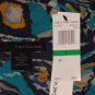 CALVIN KLEIN JEANS LAGOON BLUE PRINT DRAWSTRING RACERBACK TANK SUN DRESS L NWT