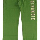 ABERCROMBIE & FITCH MENS GREEN SLIM STRAIGHT FLEECE SWEATS SWEATPANTS XL NEW NWT
