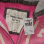 ABERCROMBIE & FITCH WOMENS MELANIE PINK FLEECE HOODIE ZIP-UP SWEATSHIRT SZ L NWT