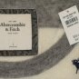 ABERCROMBIE & FITCH WOMENS HAILEY CREAM GREY WOOL STRIPE LONG SWEATER L NEW NWT