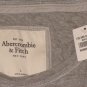 ABERCROMBIE & FITCH ZOE HEATHER GREY FLORAL EMBELLISHED TEE T-SHIRT TOP SZ L NWT