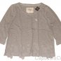 ABERCROMBIE & FITCH ZOE HEATHER GREY FLORAL EMBELLISHED TEE T-SHIRT TOP SZ L NWT