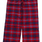 ABERCROMBIE & FITCH SARAH RED BLUE PLAID FLANNEL SLEEP PAJAMA PANTS M MEDIUM NWT