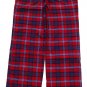 ABERCROMBIE & FITCH SARAH RED BLUE PLAID FLANNEL SLEEP PAJAMA PANTS M MEDIUM NWT