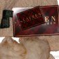 RALPH LAUREN IVORY METALLIC CABLE KNIT LAMBSWOOL CASHMERE FAUX FUR HAT NEW NWT