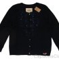 HOLLISTER CALIFORNIA EMBARCADERO NAVY EMBELLISHED SEQUIN CARDIGAN SWEATER S NWT