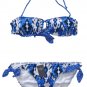 ABERCROMBIE & FITCH WOMENS BLAIR BLUE 2PC BIKINI SWIM BATHING SUIT L NEW NWT $90
