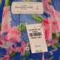 ABERCROMBIE & FITCH LEANNE FLORAL SHEER RUFFLE CHIFFON BLOUSE SHIRT TOP SZ S NWT