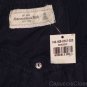 ABERCROMBIE & FITCH WOMENS BRETT NAVY BLUE SILK RUFFLE BLOUSE TOP XS NEW NWT $78