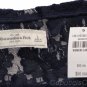 ABERCROMBIE & FITCH WOMENS KYLIE NAVY BLUE LACE TEE T-SHIRT TOP L LARGE NEW NWT