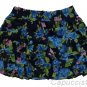 ABERCROMBIE & FITCH ISABELLE NAVY BLUE FLORAL TIERED RUFFLE MINI SKIRT L NEW NWT