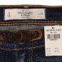 ABERCROMBIE & FITCH WOMENS KENDALL DESTROYED BELT DENIM JEAN SHORTS 0 25 NEW NWT