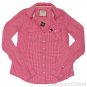 ABERCROMBIE & FITCH WOMENS JENNY PINK GINGHAM BUTTON DOWN OXFORD SHIRT TOP M NWT
