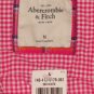 ABERCROMBIE & FITCH WOMENS JENNY PINK GINGHAM BUTTON DOWN OXFORD SHIRT TOP M NWT